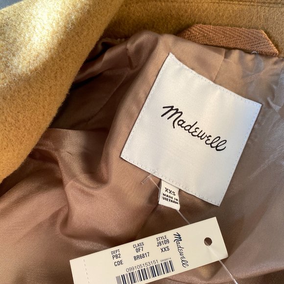 Madewell Bergen Cocoon Coat, Classic Desert Camel - Picture 9 of 9